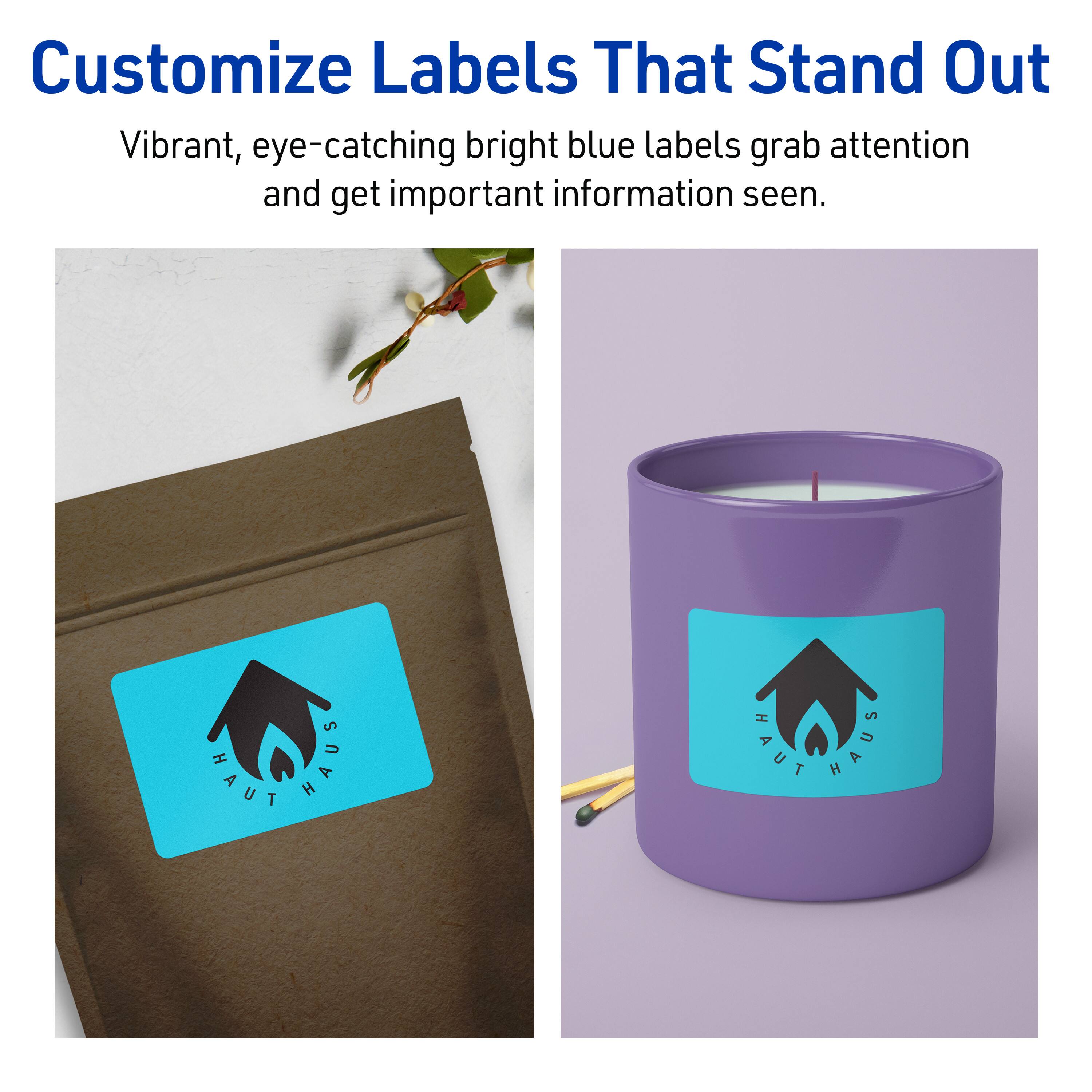 Customize Labels That Stand Out

Vibrant, eye-catching bright blue labels grab attention and get important information seen.

HAUT HAUS HAUT HAUS