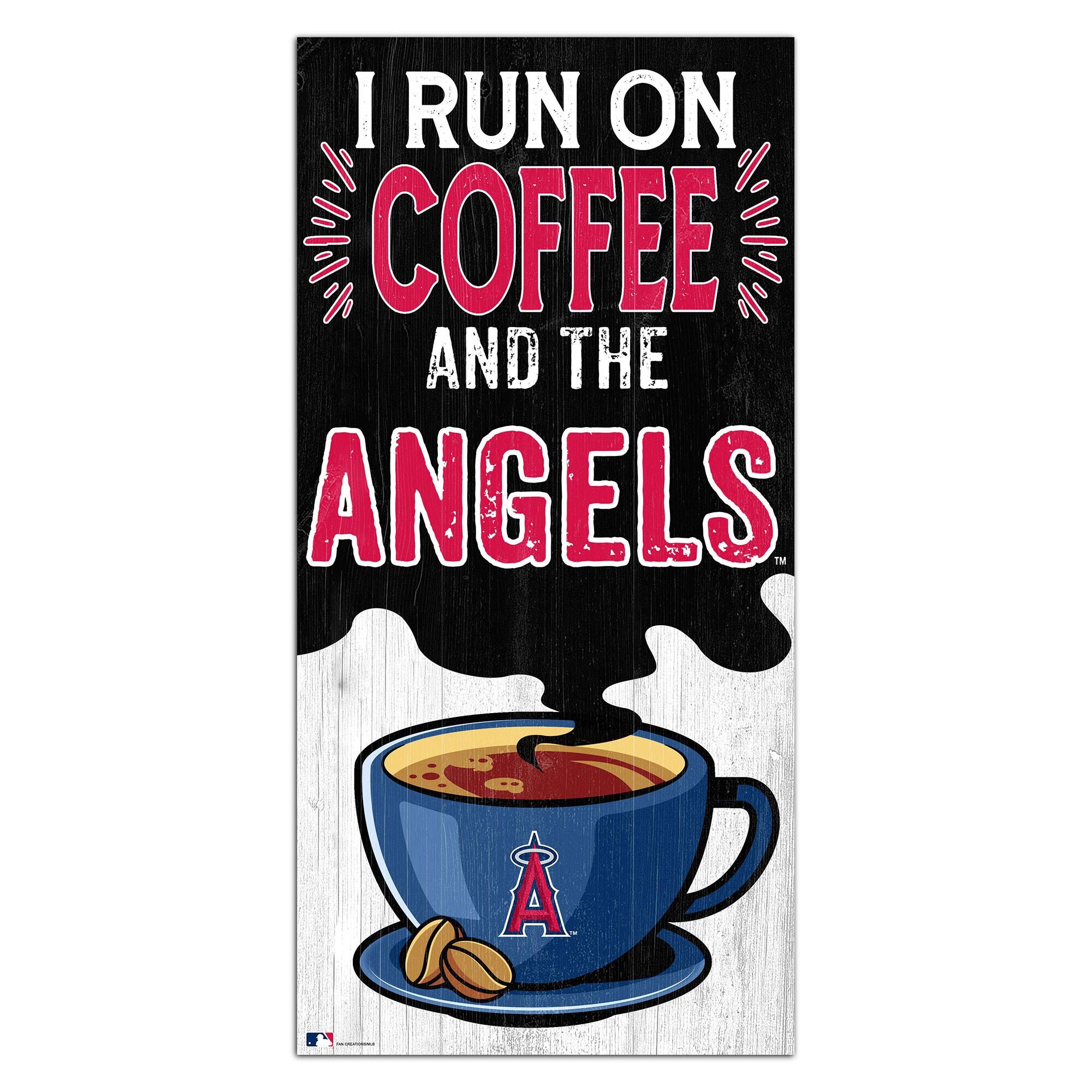 Los Angeles Angels 6" x 12" Coffee Wall Art