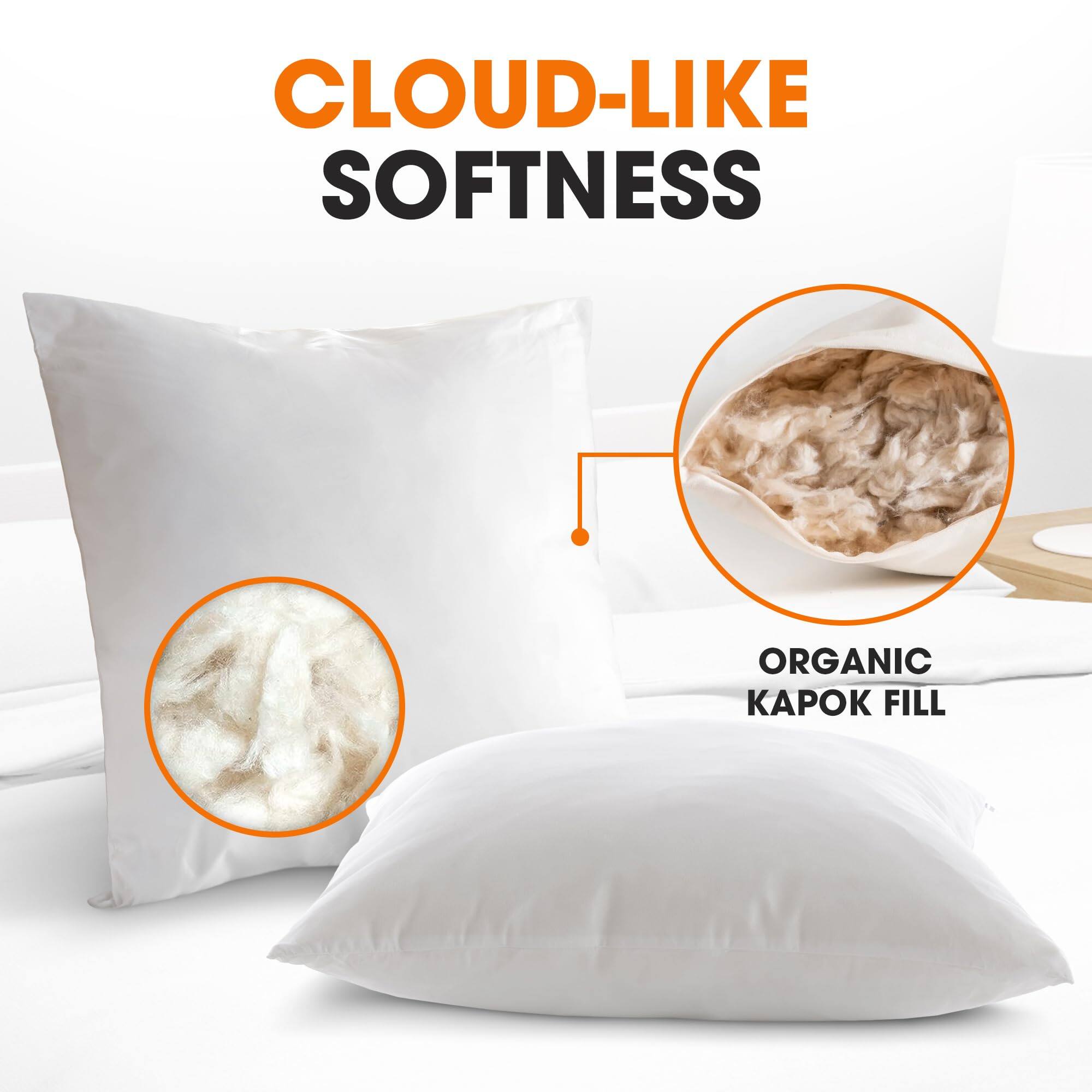 CLOUD-LIKE SOFTNESS  
ORGANIC KAPOK FILL