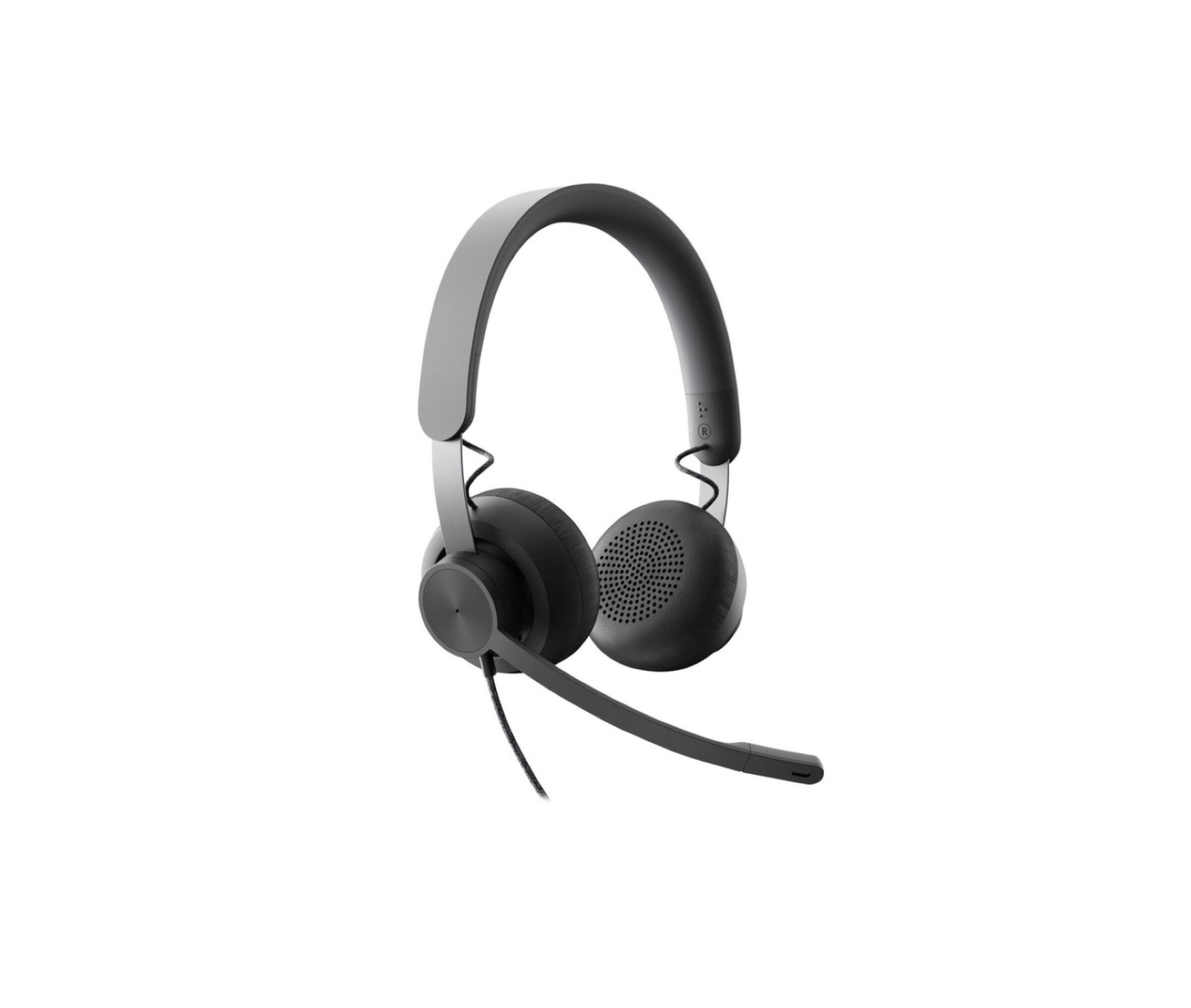 Alt View 1. Logitech - Logitech Zone Wired Noise Cancelling Headset for Business - UC - Graphite.