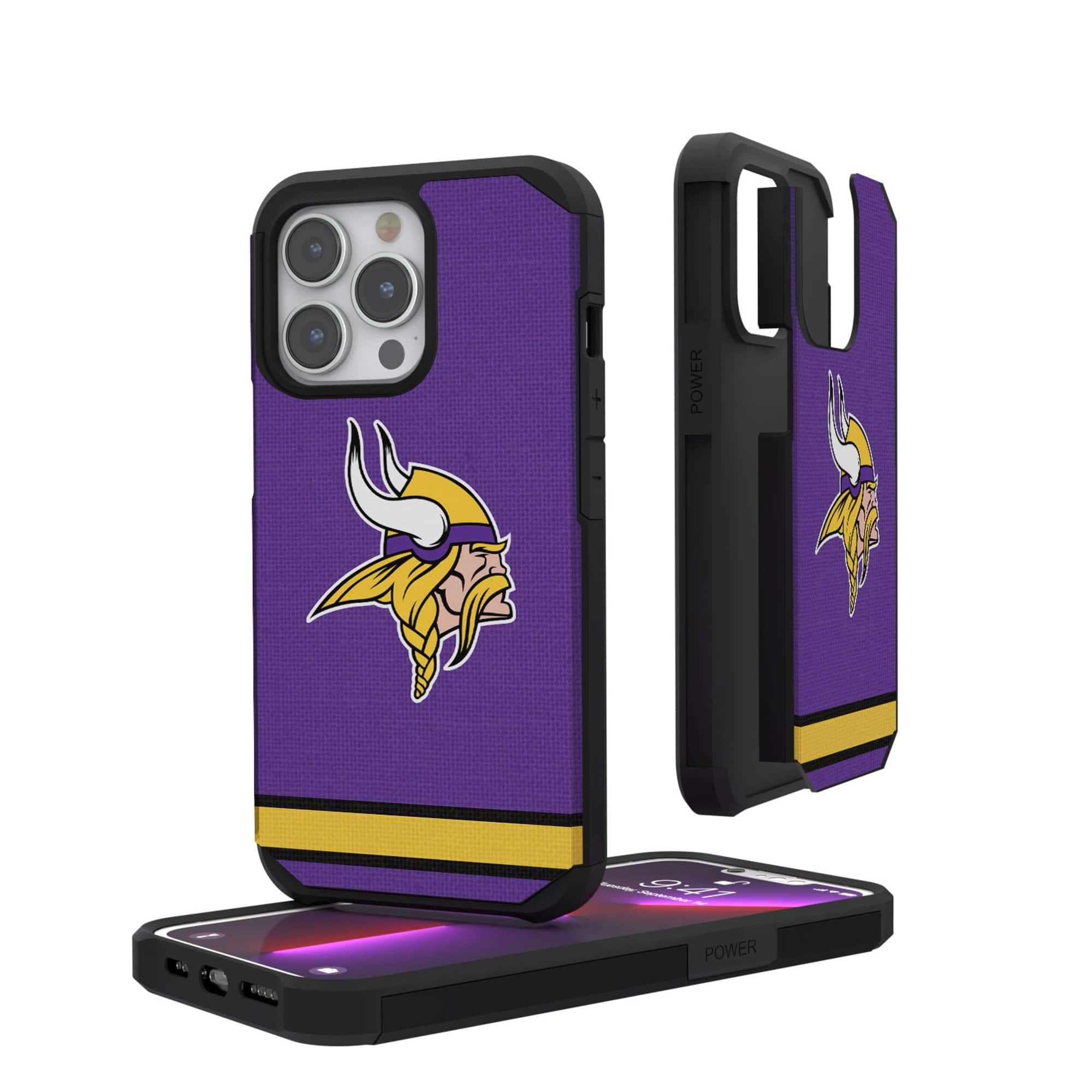 Keyscaper - NFL - Minnesota Vikings iPhone Rugged Stripe Design Case - 12 mini/13 mini - Multicolor price history on PriceWatchPro