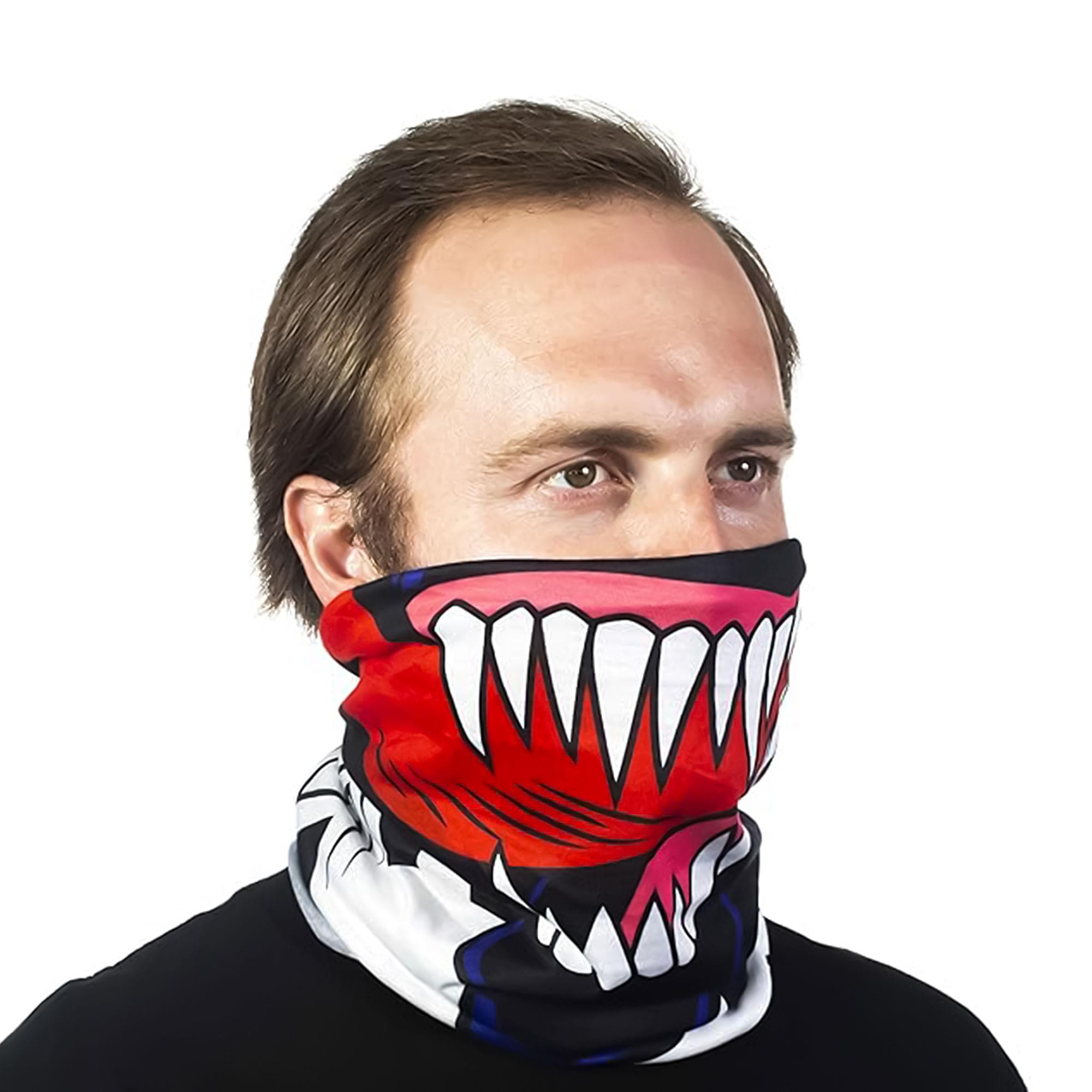 Alt View 10. Concept One - Marvel Venom Neck Gaiter | One Size - Black.