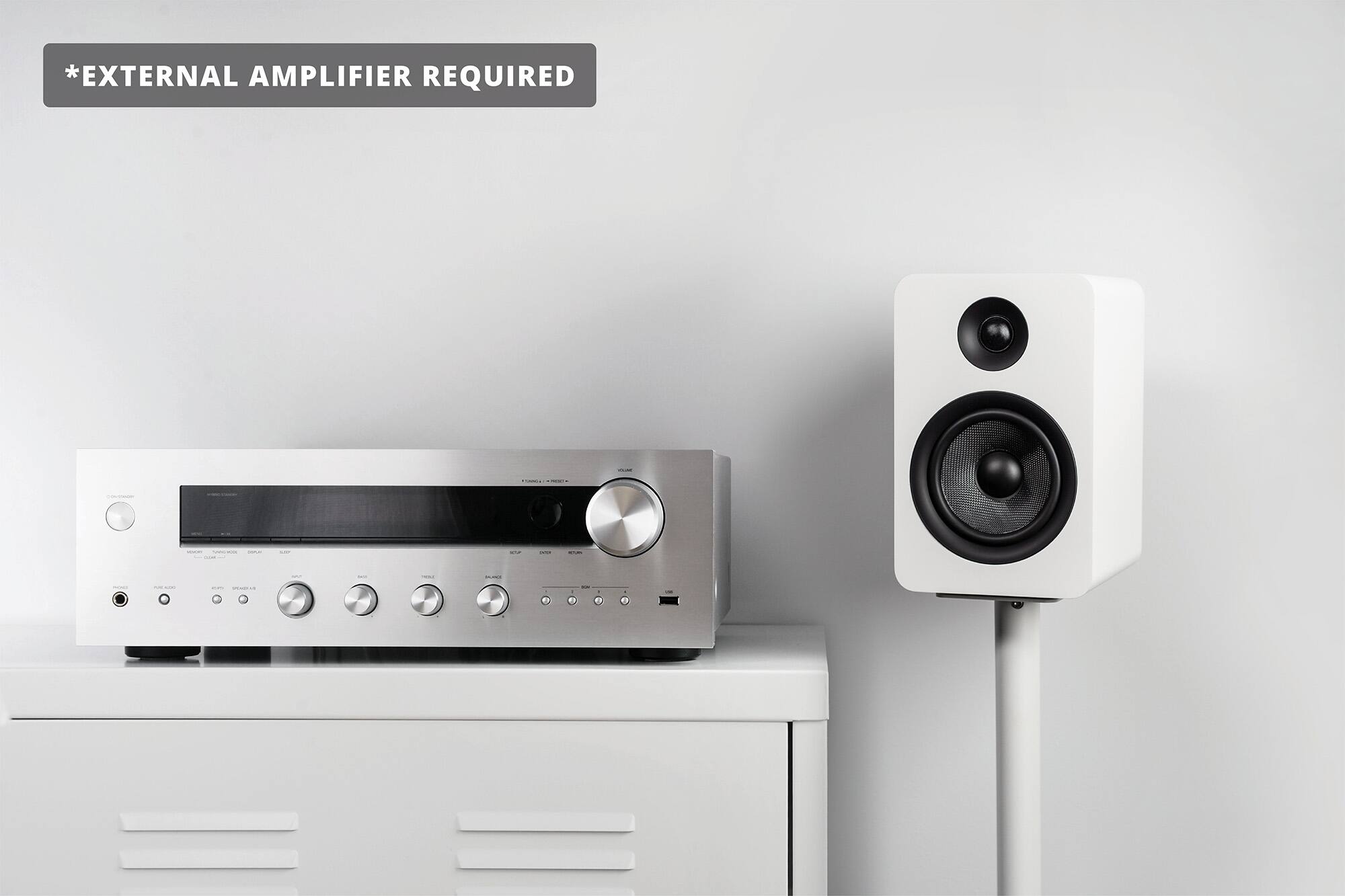 *EXTERNAL AMPLIFIER REQUIRED