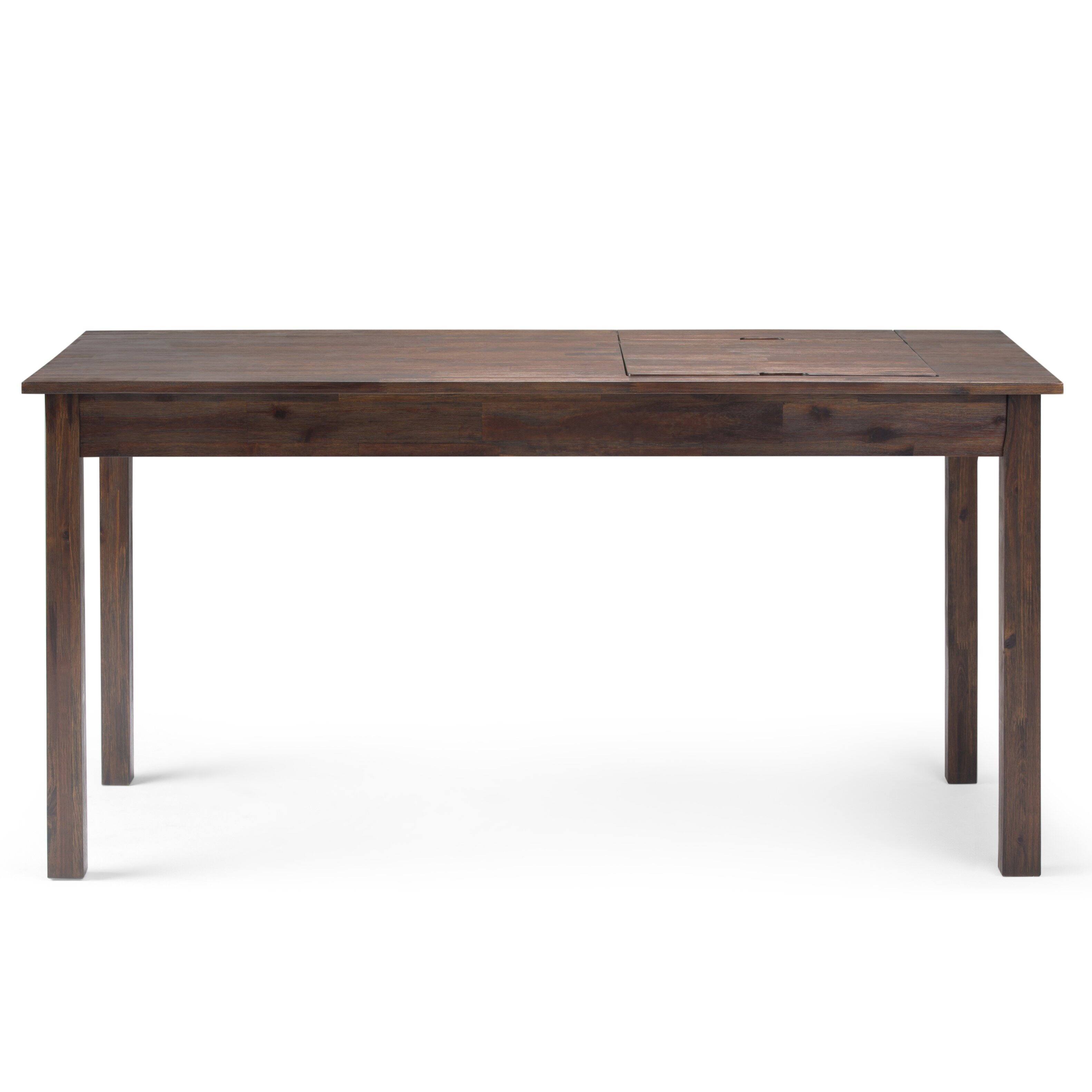 Alt View 11. Simpli Home - Monroe Desk - Distressed Charcoal Brown.