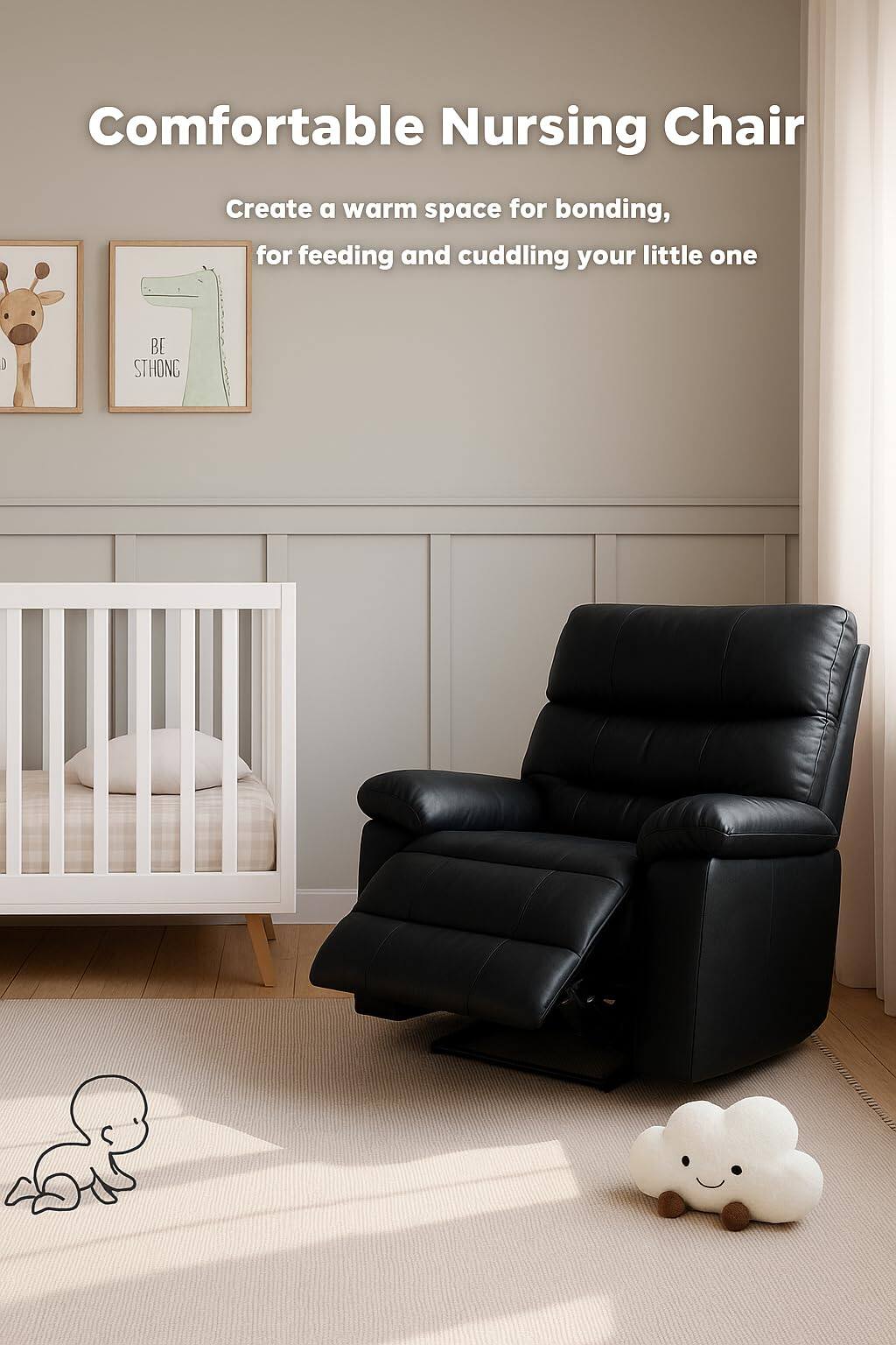 Comfortable Nursing Chair

Create a warm space for bonding, for feeding and cuddling your little one

BE STRONG