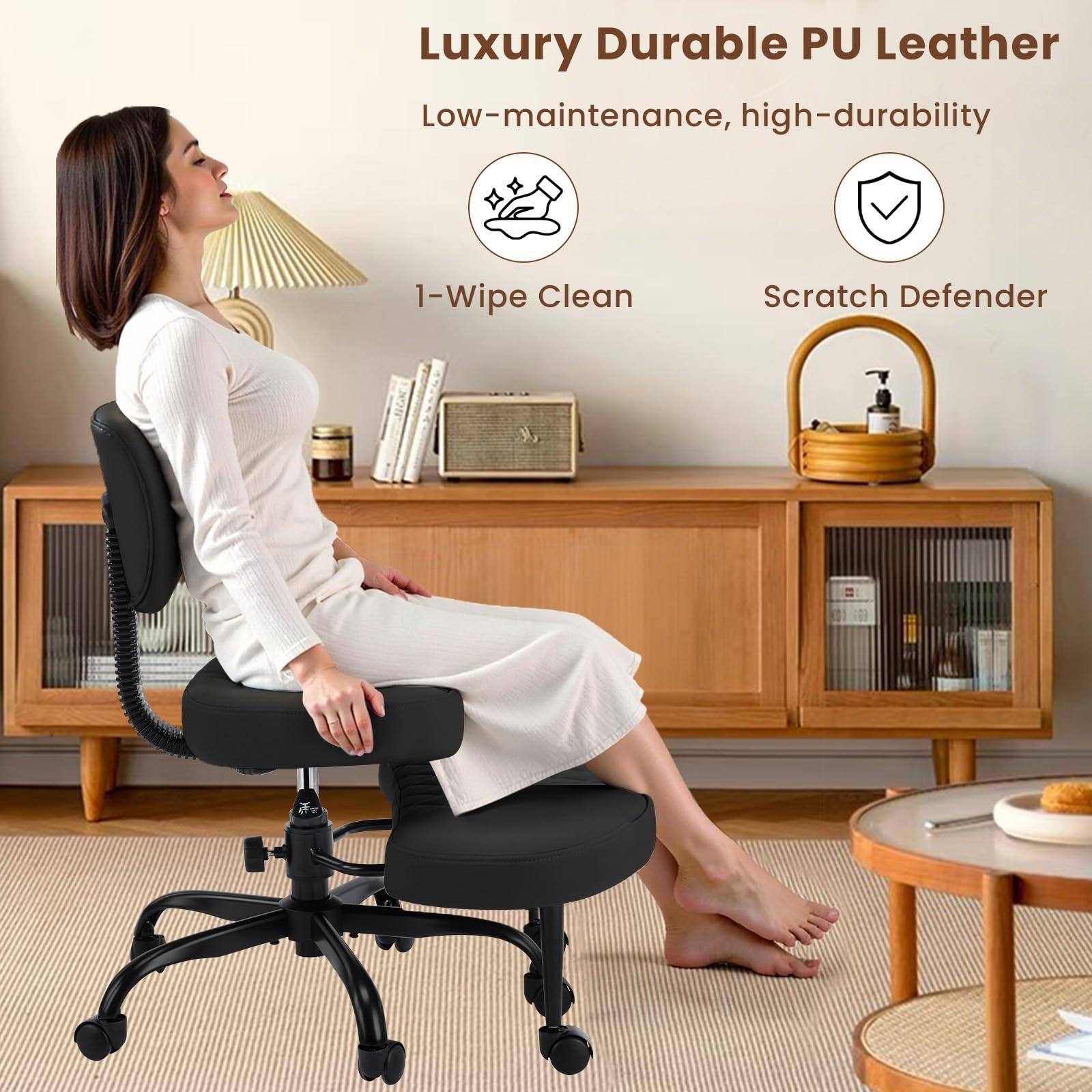 Luxury Durable PU Leather  
Low-maintenance, high-durability  
1-Wipe Clean  
Scratch Defender