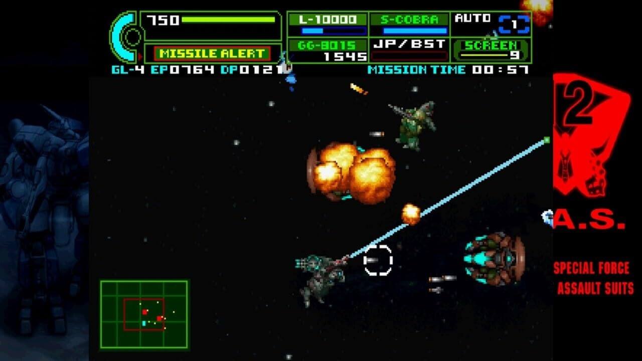 750 L-10000 S-COBRA AUTO 5C 1 C MISSILE ALERT GG-B015 1545 JP JP/BST SCREEN 9 GL-4 EP0164 DP0121 MISSION TIME 0:51 2 A.S. SPECIAL FORCE ASSAULT SUITS
