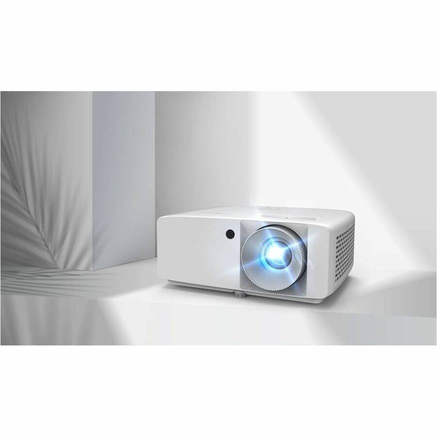 Alt View 1. Optoma - Optoma ZH420 3D DLP Projector - 16:9 - White - High Dynamic Range (HDR) - Front - 1080p - 30000 Hour Normal Mode - White.