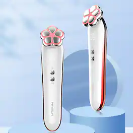 Cluzine - Wireless EMS Electric Eye Massager LED Light Wand Dark Circle Remover USB Rechargeable
