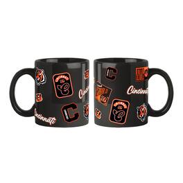Logo Brands - Cincinnati Bengals 2-Pack 15oz. Color Mug Set - Black