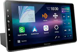 Pioneer - 9.0" Apple CarPlay/Android Auto HD Radio Bluetooth Digital Media (DM) Receiver with Alexa Built-in - Black - Front_Zoom