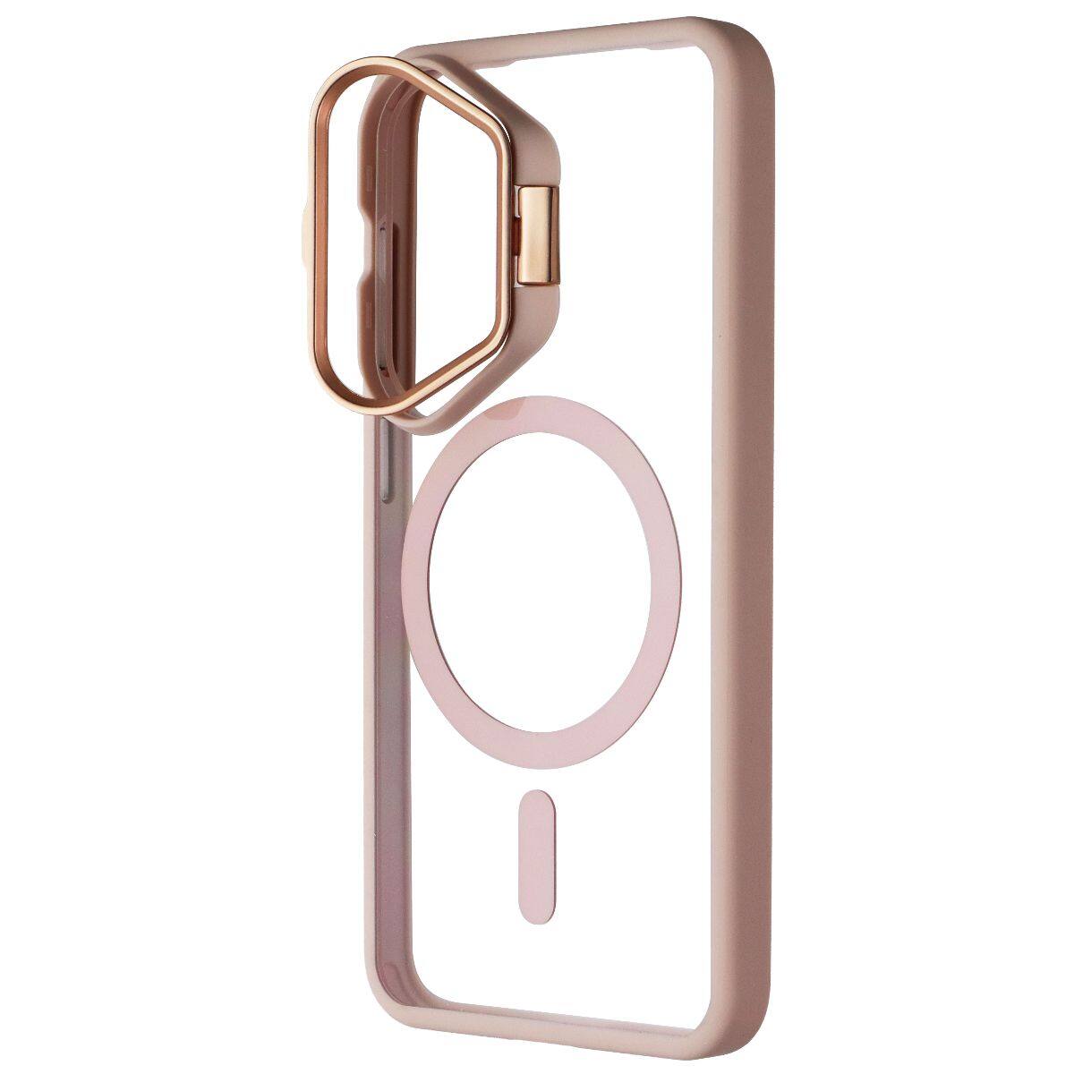 Angle. Prodigee - Kickit Series Case for MagSafe for Samsung Galaxy S25/S24 - Rose - Pink.