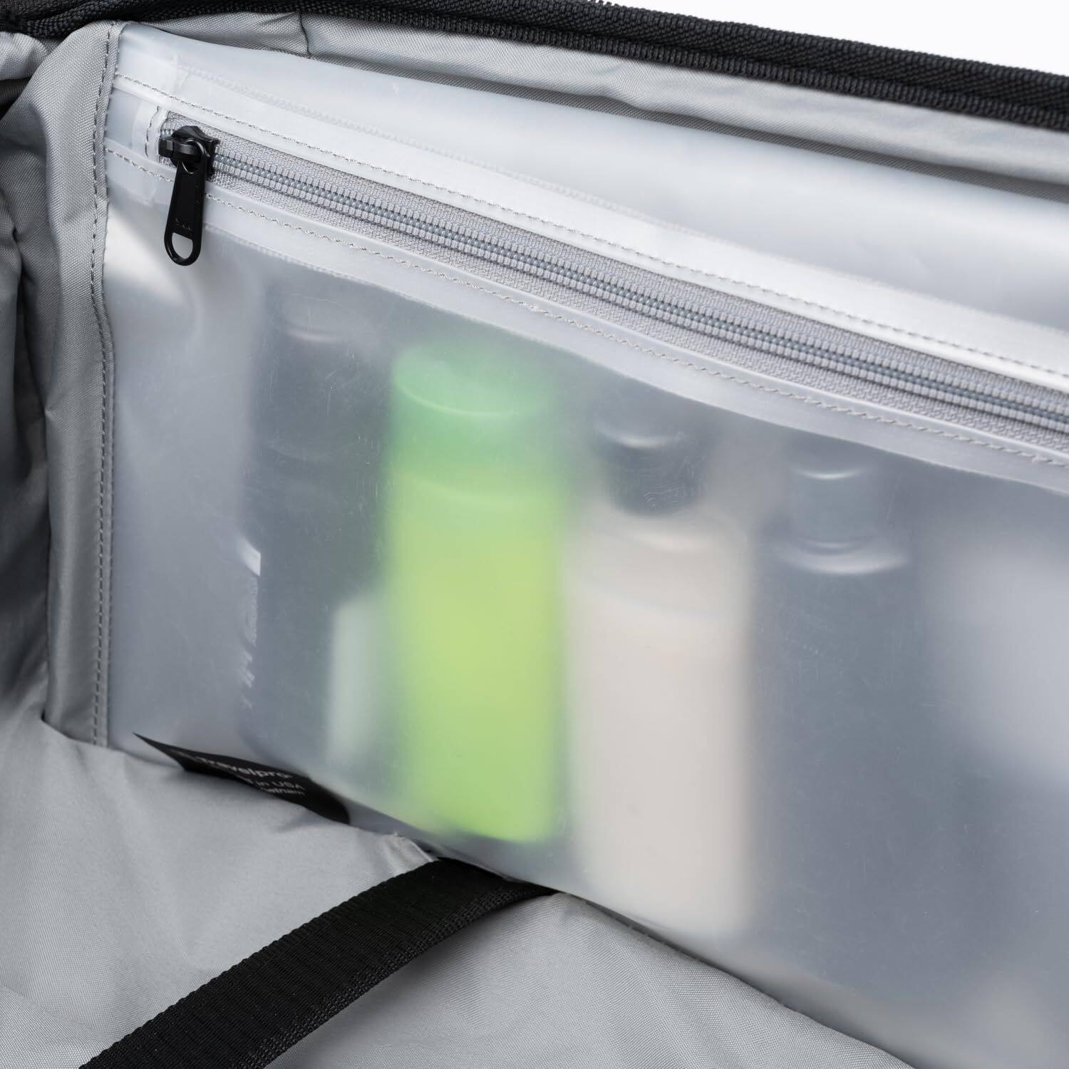 Alt View 2. Travelpro - Travelpro Crew Classic Lightweight Softside Expandable 25" Checked Spinner - Titanium Grey.