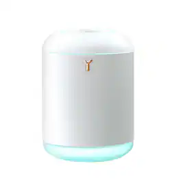 Cluzine - Humidifier Mini USB Desktop Home Air Purification Large Mist 7-Color Quiet - White