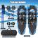 Package Includes: Snow Baskets, Storage Clip, Mud Baskets, Ski Poles, 600D Oxford Fabric Carry Bag, and Snowshoes.