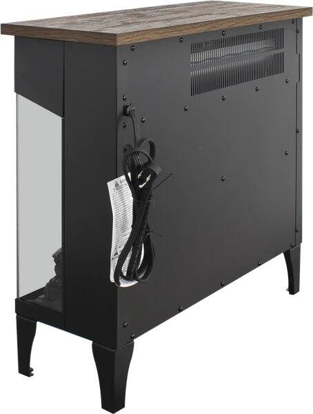 Alt View 1. AOSTIRMOTOR - 24 inch Three Sided Glass Electric Fireplace with Feet.