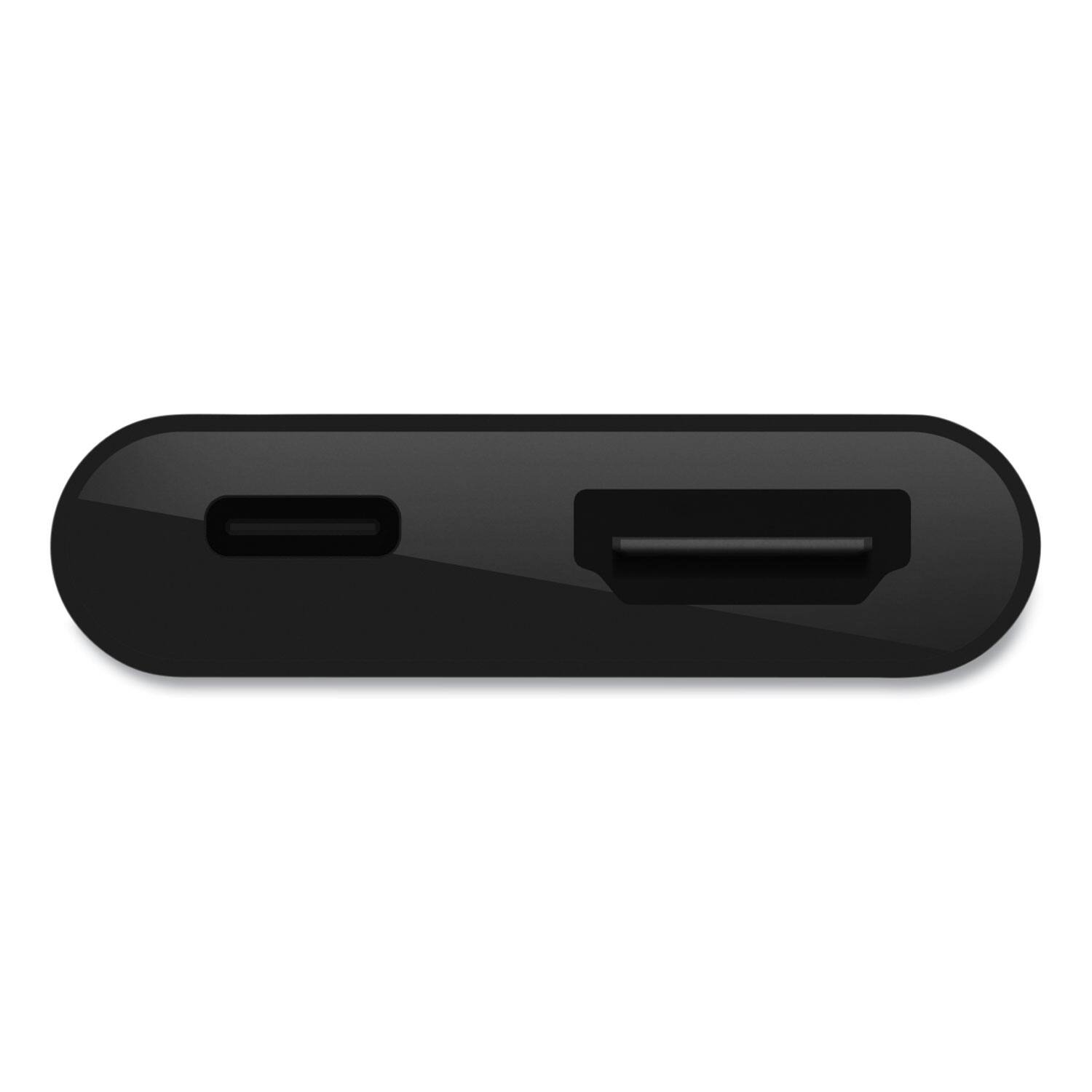Alt View 3. Belkin - Belkin AVC002BK-BL HDMI/USB-C(F)/USB-C(M) 2.53 in. USB-C to HDMI + Charge Adapter - Black - Black.