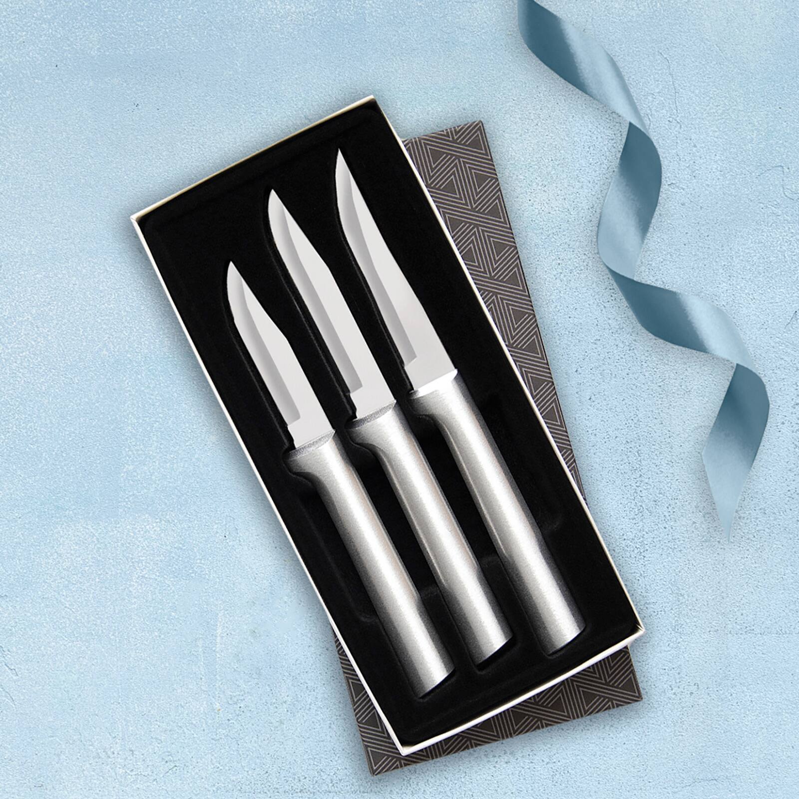 Alt View 1. Rada - 3 Piece Paring Knives Galore Set, Silver Handles - Silver.