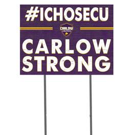 Jardine - Carlow University Celtics 18'' x 24'' I Chose Lawn Sign - Purple