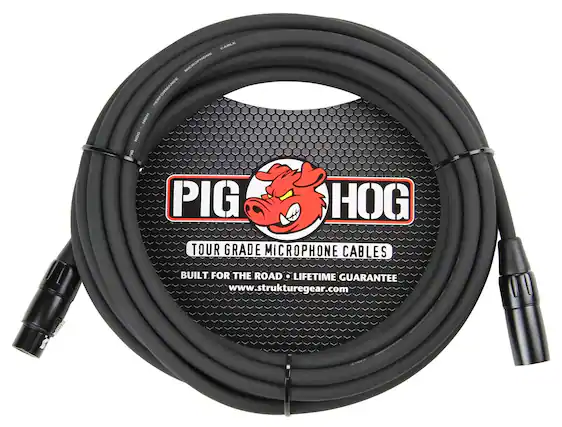 CABLE MICROPHONE PERFORMANCE HIGH PIG HOG TOUR GRADE MICROPHONE CABLES BUILT FOR THE ROAD LIFETIME GUARANTEE www.strukturegear.com