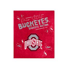 Logo Brands - Ohio State Buckeyes 60" x 70" Plush Throw Blanket - Red