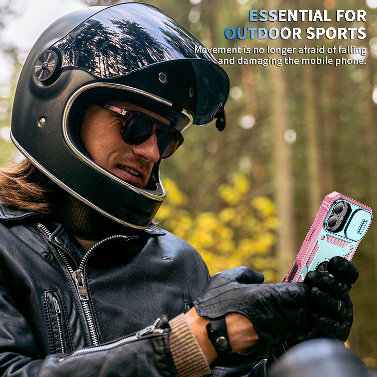 ESSENTIAL FOR OUTDOOR SPORTS  
Movement is no longer afraid of falling and damaging the mobile phone.