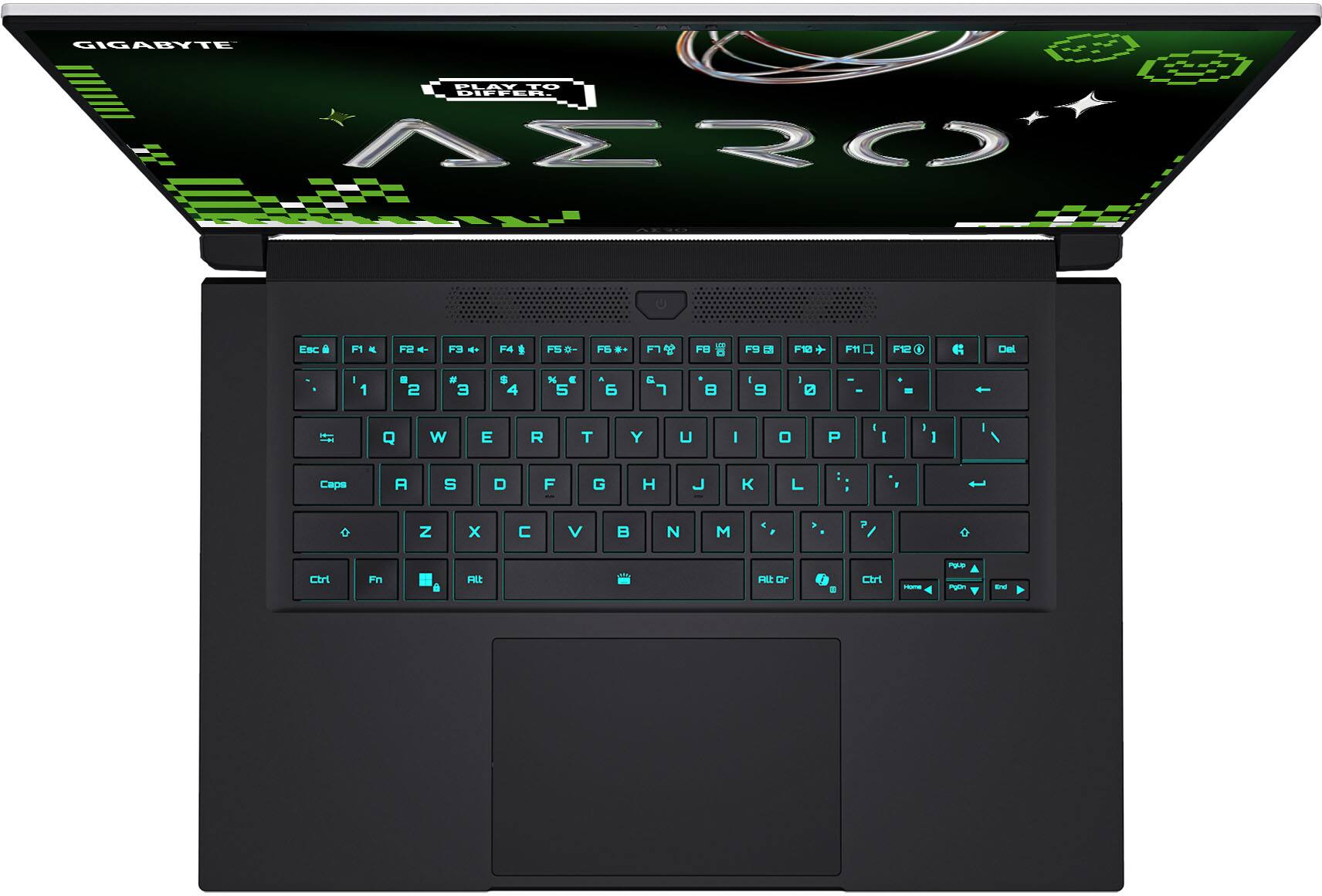 GIGABYTE  
AERO  

Esc F1 F2 F3 F4 F5 F6 F7 F8 F9 F10 F11 F12  
1 2 3 4 5 6 7 8 9 0 - =  
Q W E R T Y U I O P [ ] \  
A S D F G H J K L ; '  
Z X C V B N M , . /  
Caps A S D F G H J K L : 1 Z x C V N M P  
Ctrl Fn Alt Gr  
PgUp PgDn Home End  
Del  
Ctrl Alt