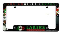 Rico Industries - Los Angeles Basketball Lakers Mexican Flag Chrome License Plate Frame - Multi