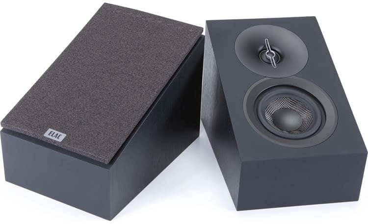 ELAC - Debut 3.0 - 4" Atmos Enabled Speakers DA43-BK - (Pair) - Black