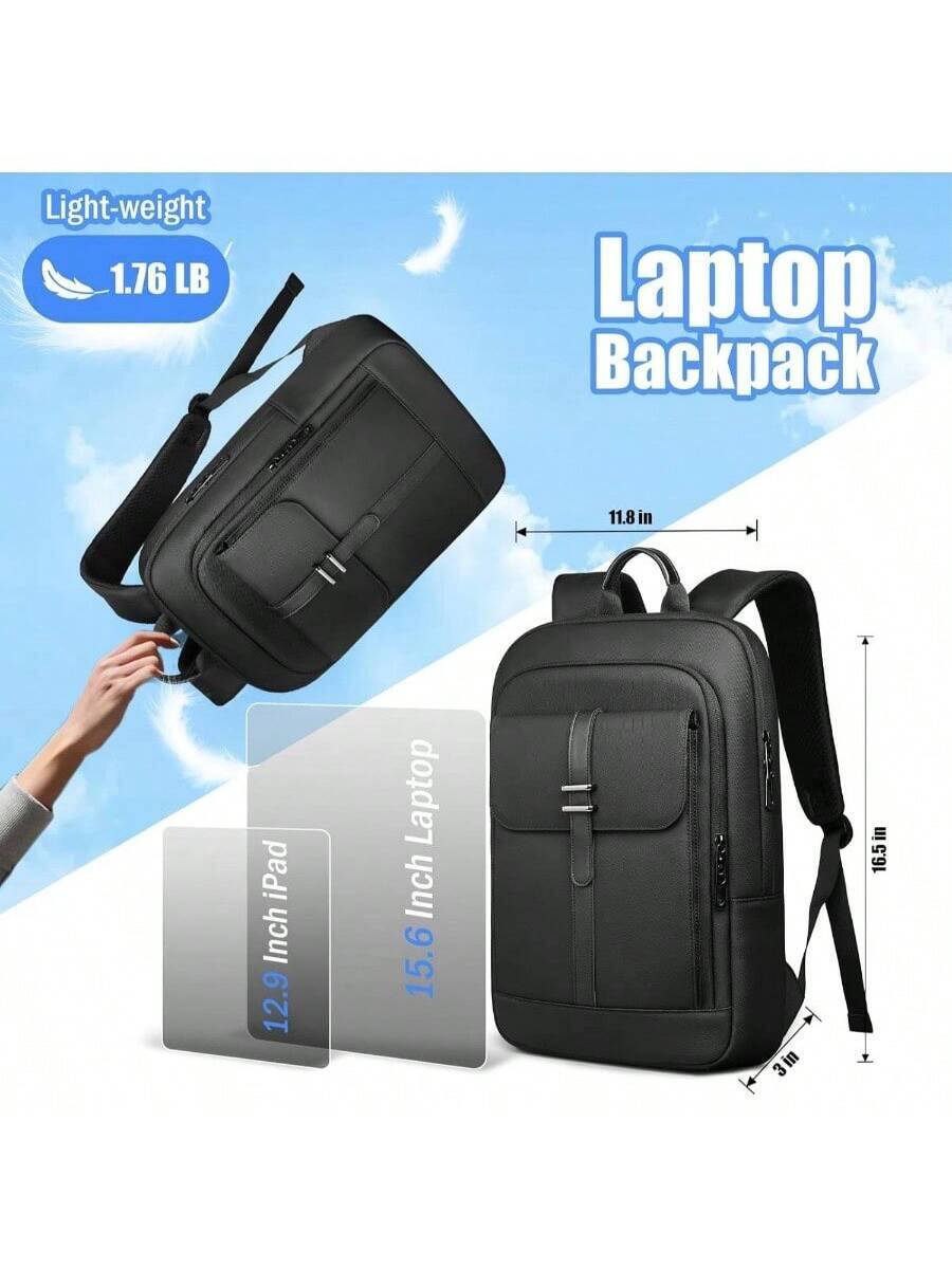 Light-weight 1.76 LB Laptop Backpack  
11.8 in iPad  
12.9 Inch Laptop  
15.6 Inch Laptop  
16.5 in  
3 in
