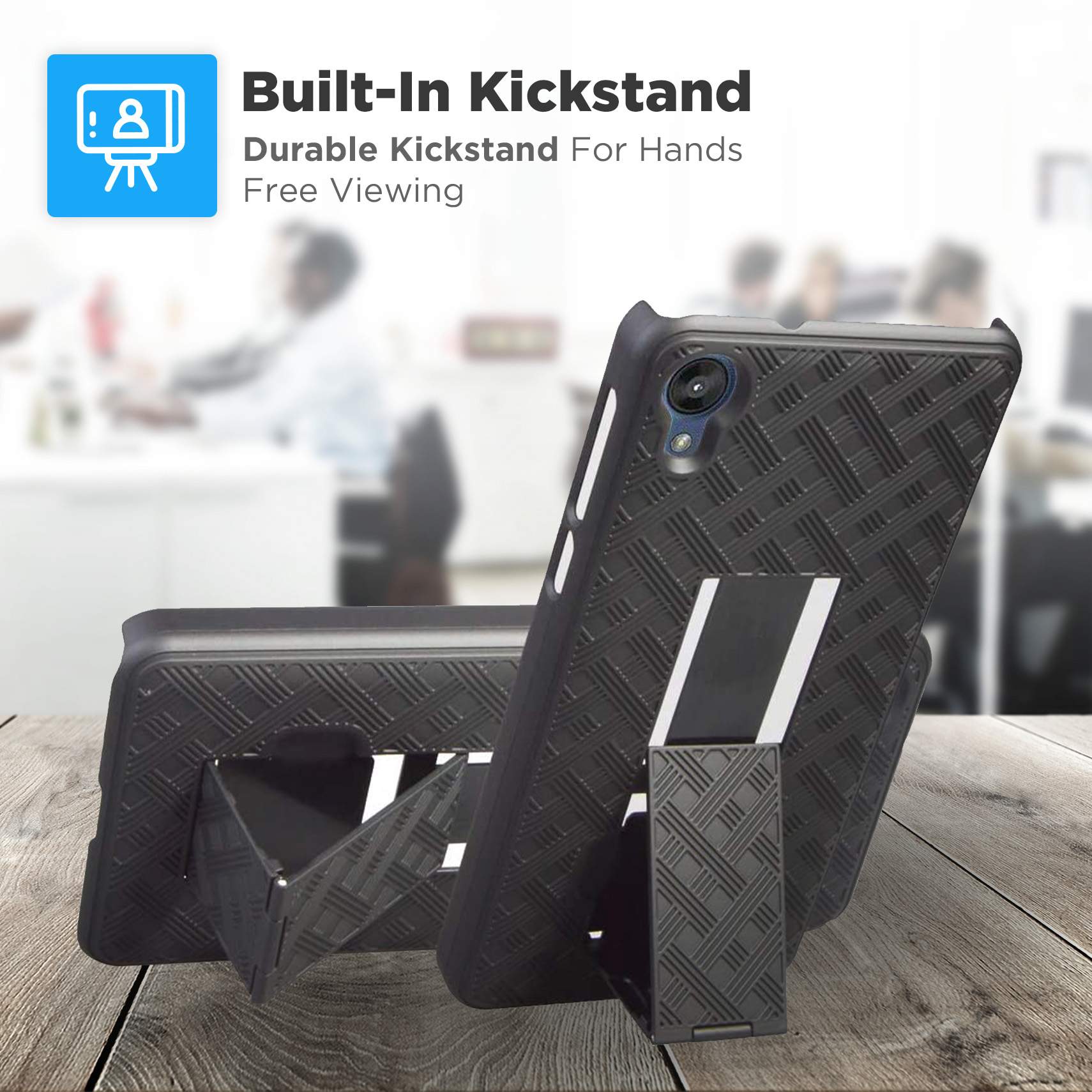 8 Built-In Kickstand  
Durable Kickstand For Hands Free Viewing