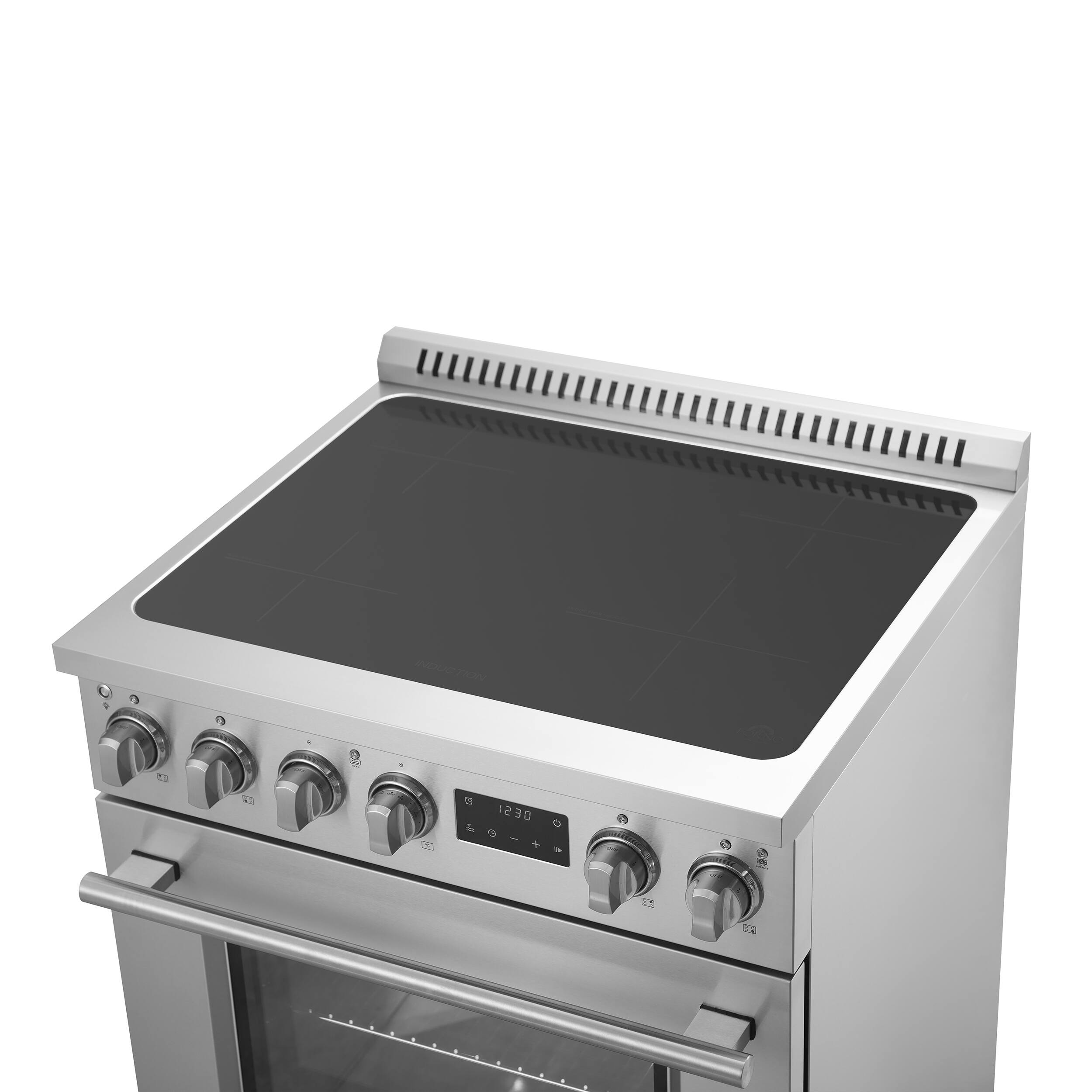 Alt View 5. Forno Appliances - Torino 30" Induction Range - Silver.
