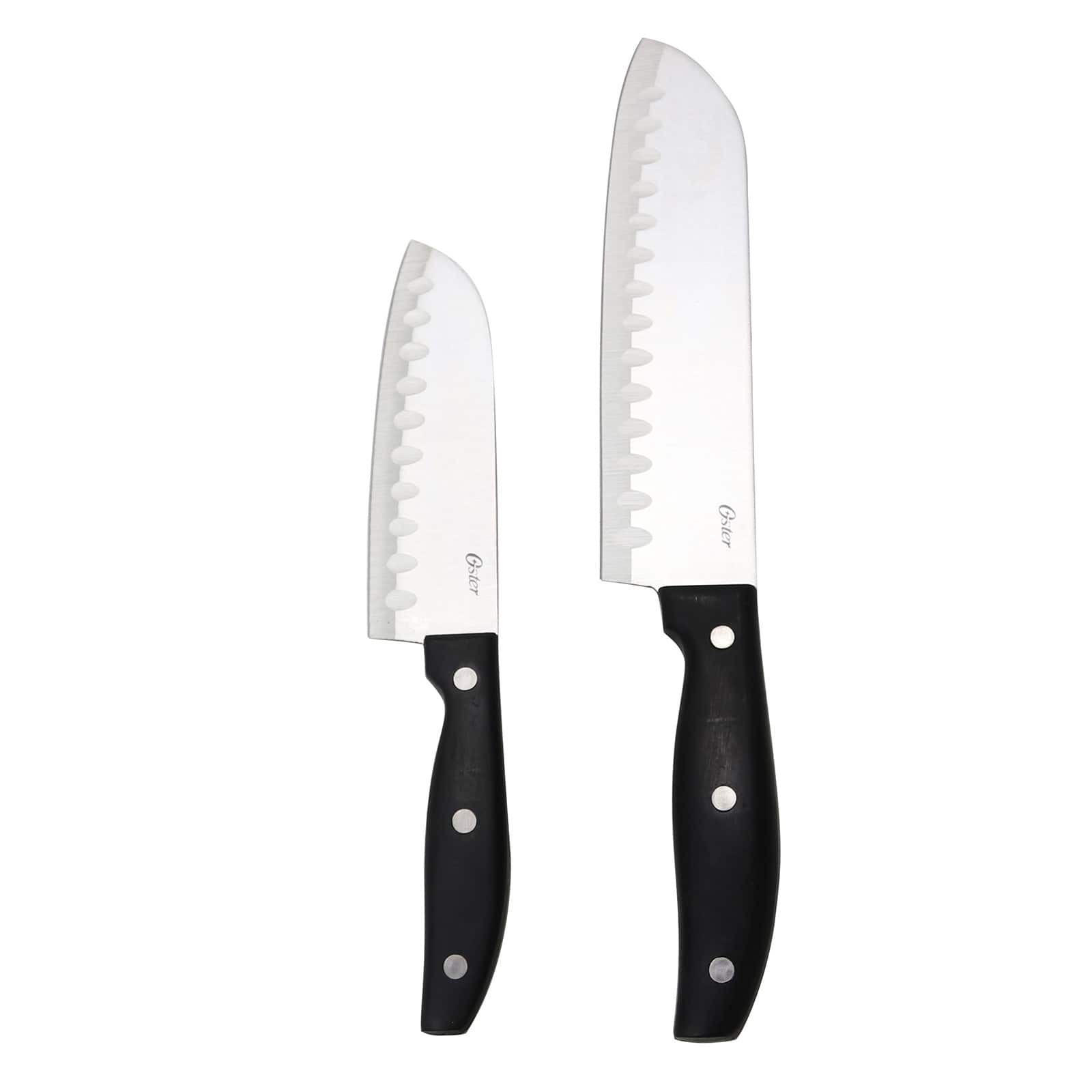 Oster - Granger 2 Piece Stainless Steel Santoku Knife Set with Handles - Black price history on PriceWatchPro