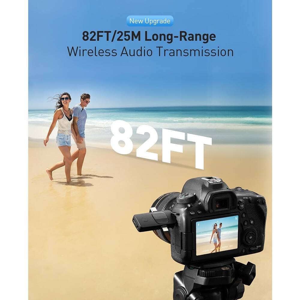 New Upgrade  
82FT/25M Long-Range Wireless Audio Transmission  
82FT