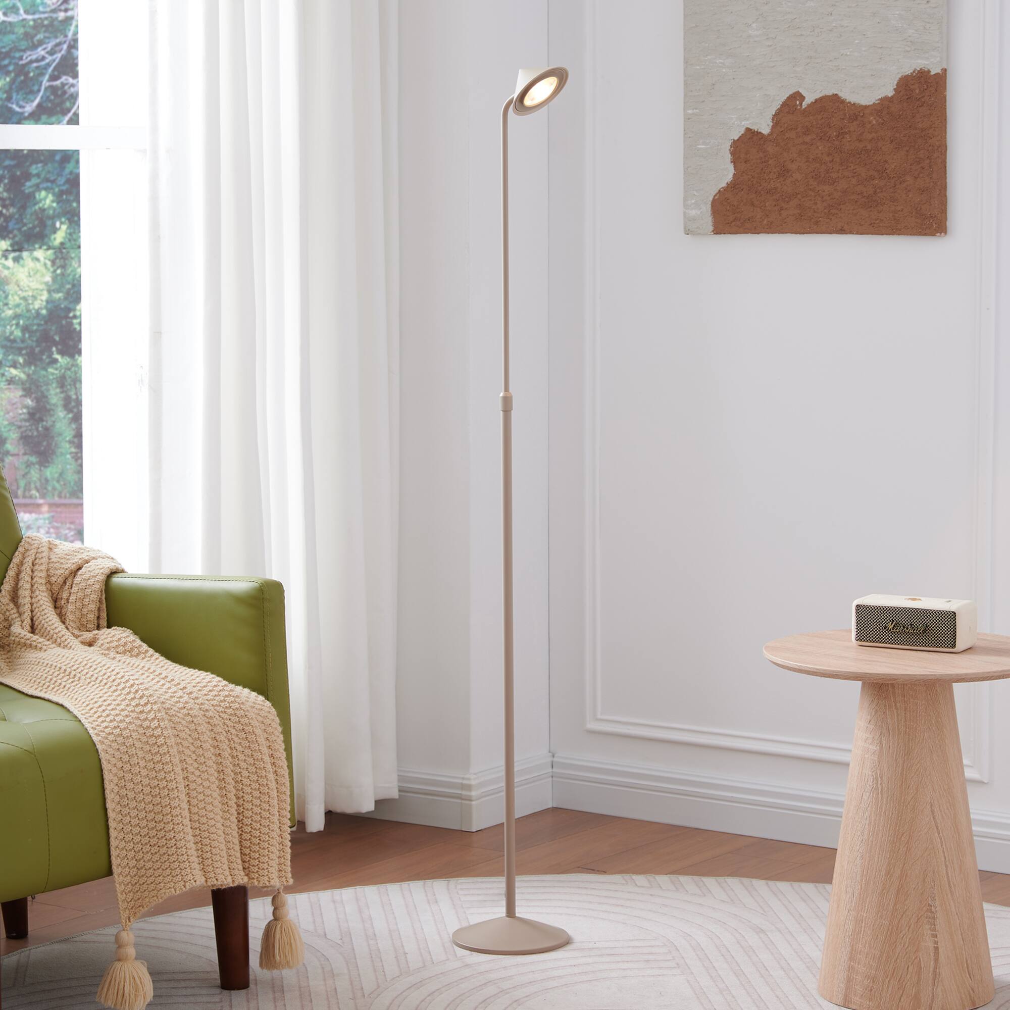 Front. Kings Brand Furniture - Kings Brand Furniture Adjustable LED Reading Floor Lamp with Touch Control for Bedroom, Living Room.
