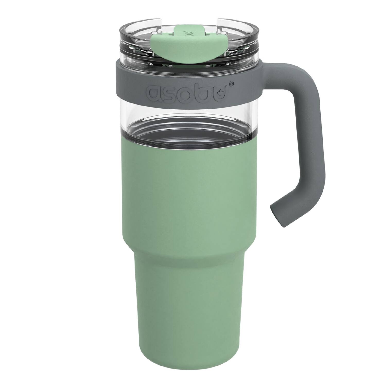 Alt View 7. Asobu - 34-Oz Explorer See-Through Travel Mug with Detachable Insulated Tumbler - Green.