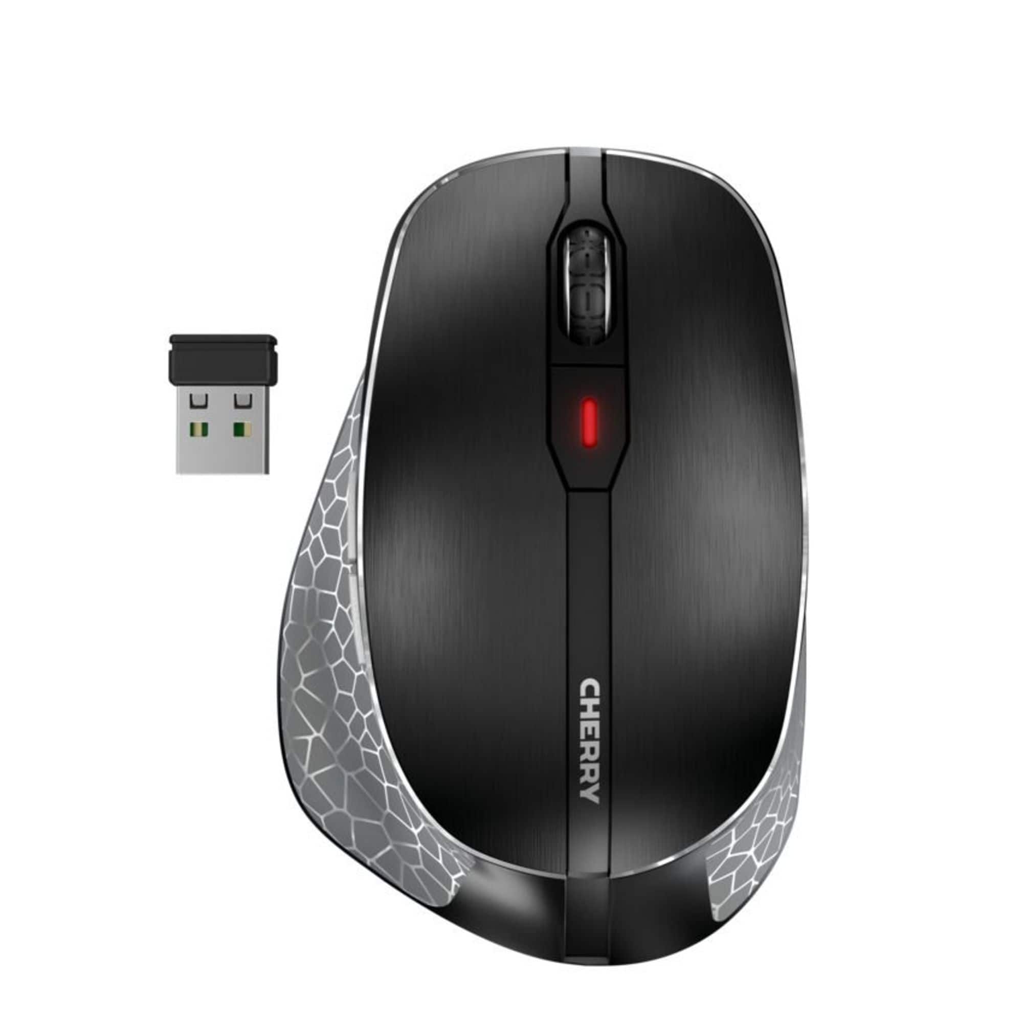 CHERRY - MW 8C Ergo Wireless Optical Mouse - Black