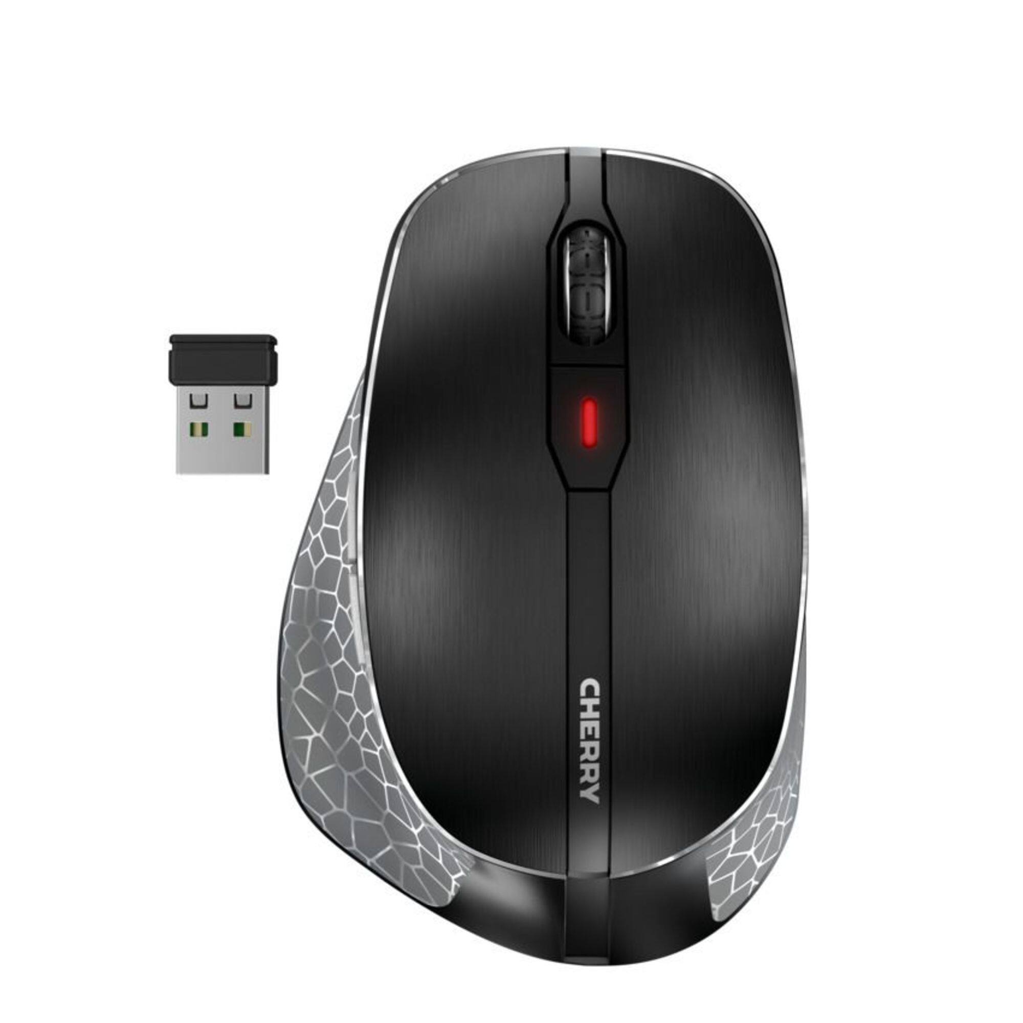 Alt View 11. CHERRY - MW 8C Ergo Wireless Optical Mouse - Black.