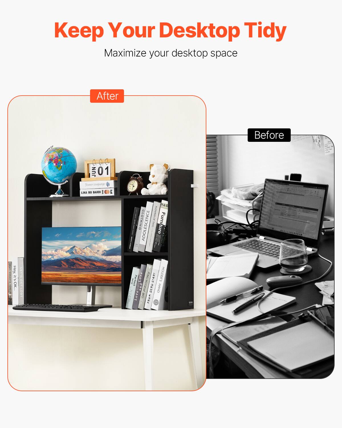 Keep Your Desktop Tidy  
Maximize your desktop space  

After  
Before  

Hey, it's 5, PEWETE OK. 1 TELO 0011309/3 GET OST JUN 01 p nN LINA 1 BARDI I E N : GLOTHING  
rumatasce Fum ADOLESCENCE TRME Furiture ture i I Parfaul ? Love I START MOLDER'S i pus CA PONONOSid ROCKPA CCR  
Love FRUM FCA E -
