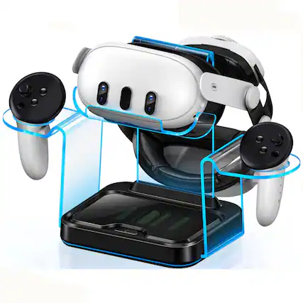 Front. Kitcheniva - Headset Charging Station for Oculus Meta Quest 3/Quest 2 Charging Dock.