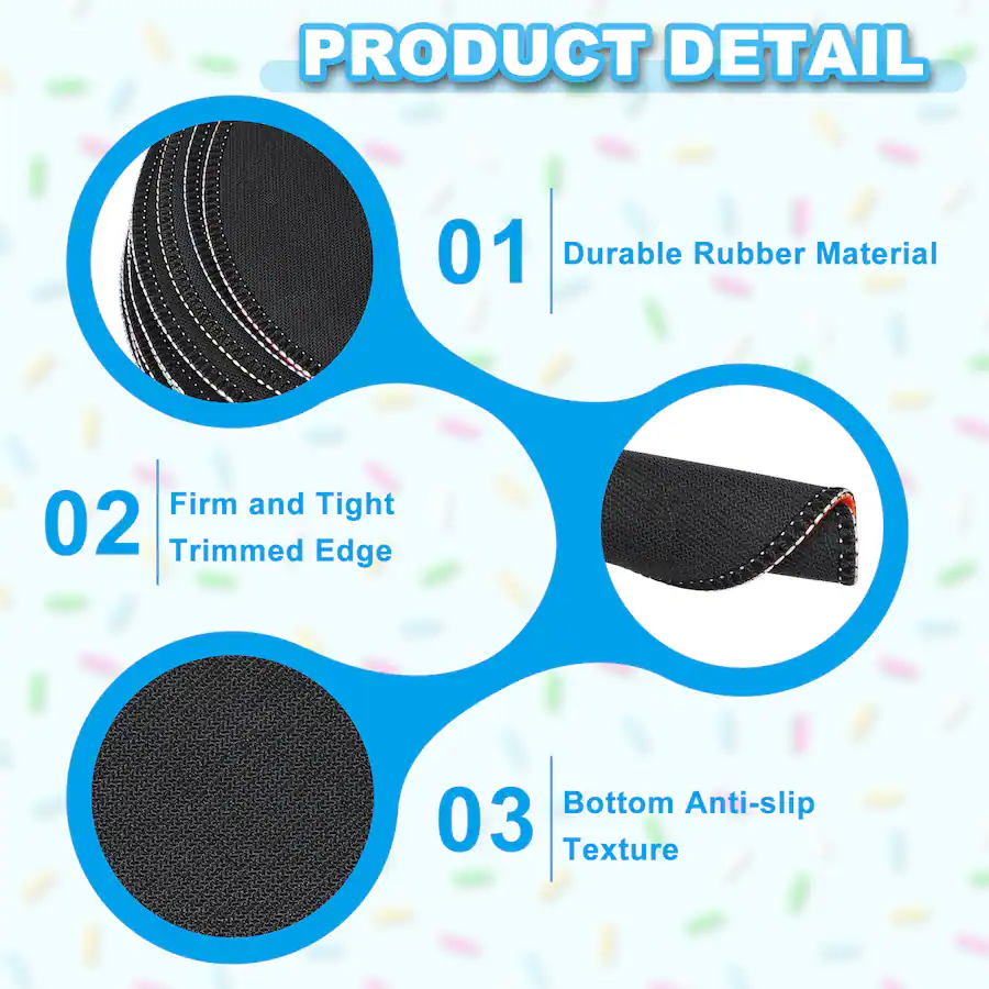 Unique Bargains 2pcs Donut Round Mouse Pad 7.9