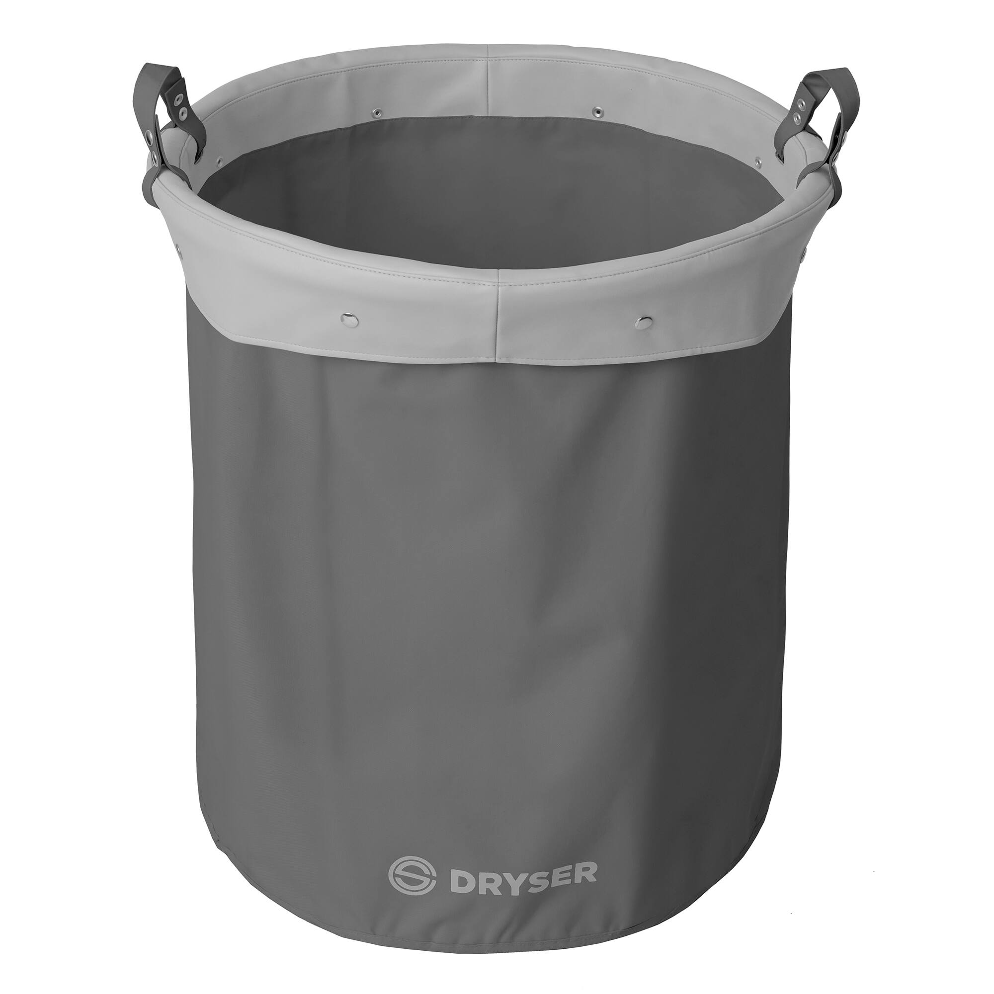 Alt View 3. Dryser - Replacement Round Canvas Bag for Laundry Hamper - Grey.