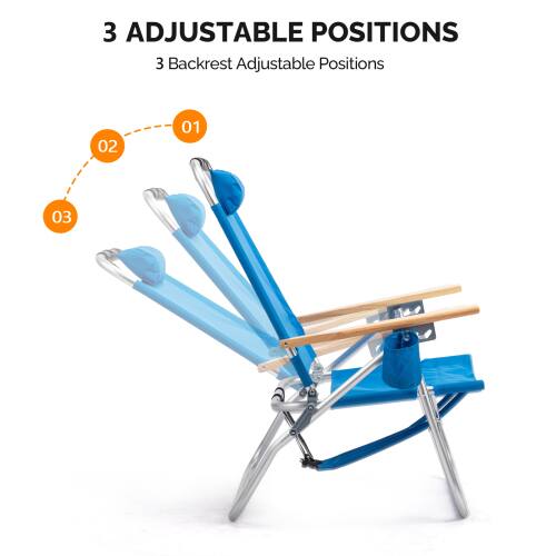 3 Adjustable Positions  
3 Backrest Adjustable Positions  
01  
02  
03
