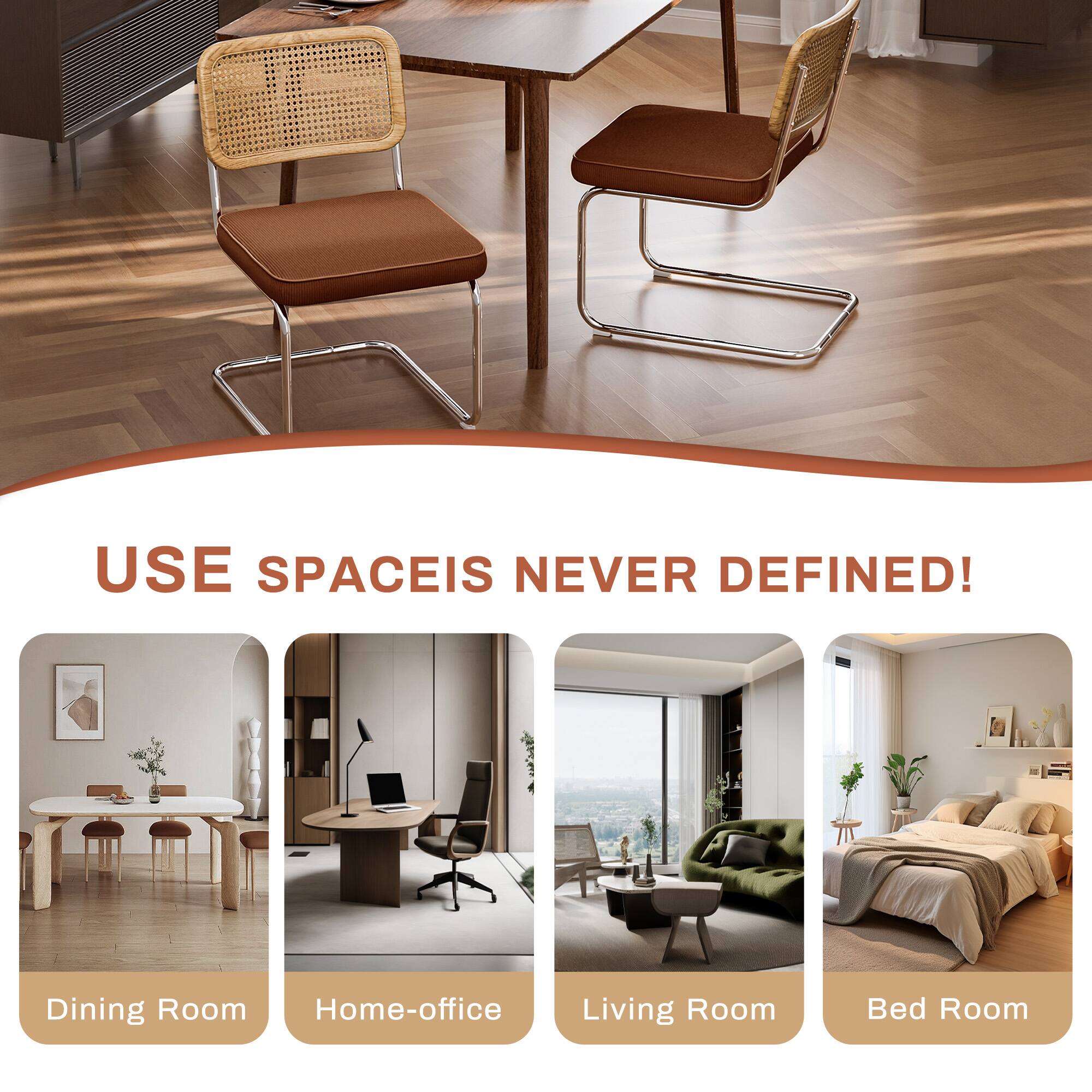 USE SPACE IS NEVER DEFINED!  
Dining Room  
Home-office  
Living Room  
Bed Room