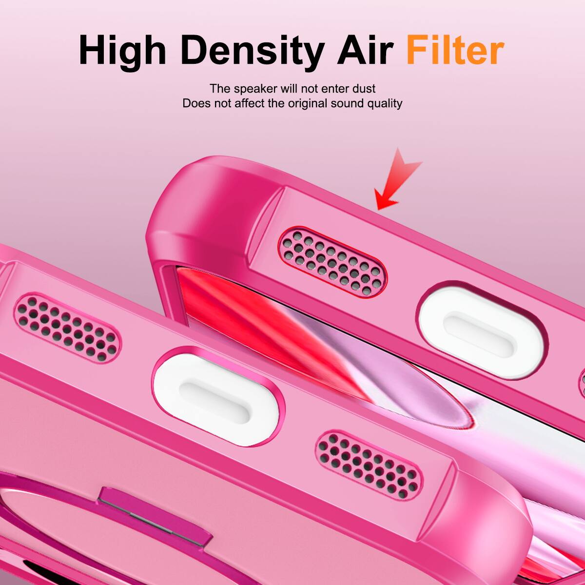 High Density Air Filter

The speaker will not enter dust  
Does not affect the original sound quality