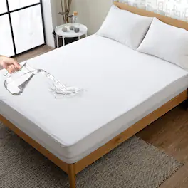 Cheer Collection - Waterproof Mattress Protector for Incontinence - Noiseless Breathable Stretch Mattress Cover (King Size - 76" x 80") - White