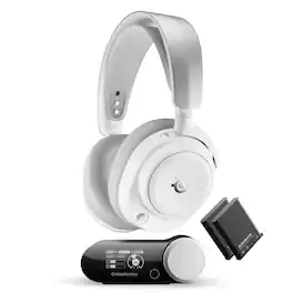 SteelSeries - Arctis Nova Pro Omni 2.4 GHz Wireless Over-The-Ear Gaming Headset for PS5/PS4, Xbox One, Xbox X/S, Switch/Switch 2, PC - White