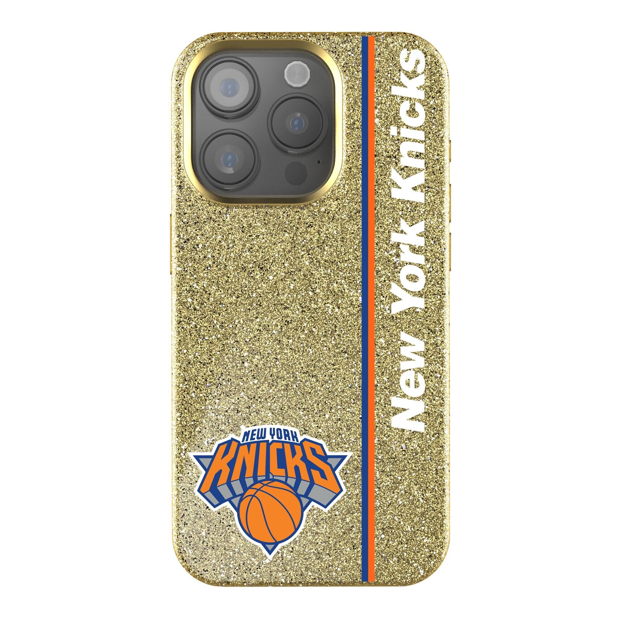 Keyscaper NBA New York Knicks Sidebar Bling iPhone Case 16 Plus Gold ...