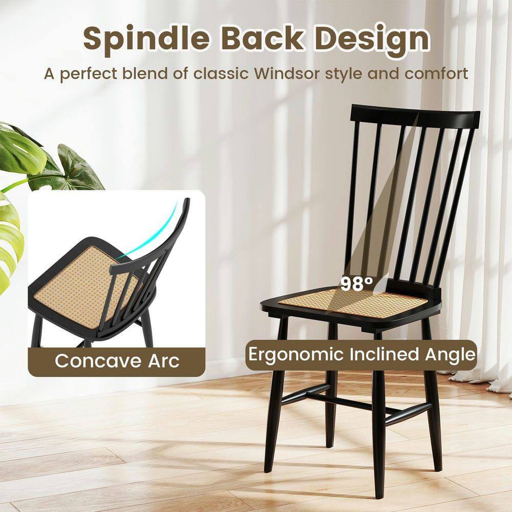 Spindle Back Design  
A perfect blend of classic Windsor style and comfort  

98°  
Concave Arc  
Ergonomic Inclined Angle