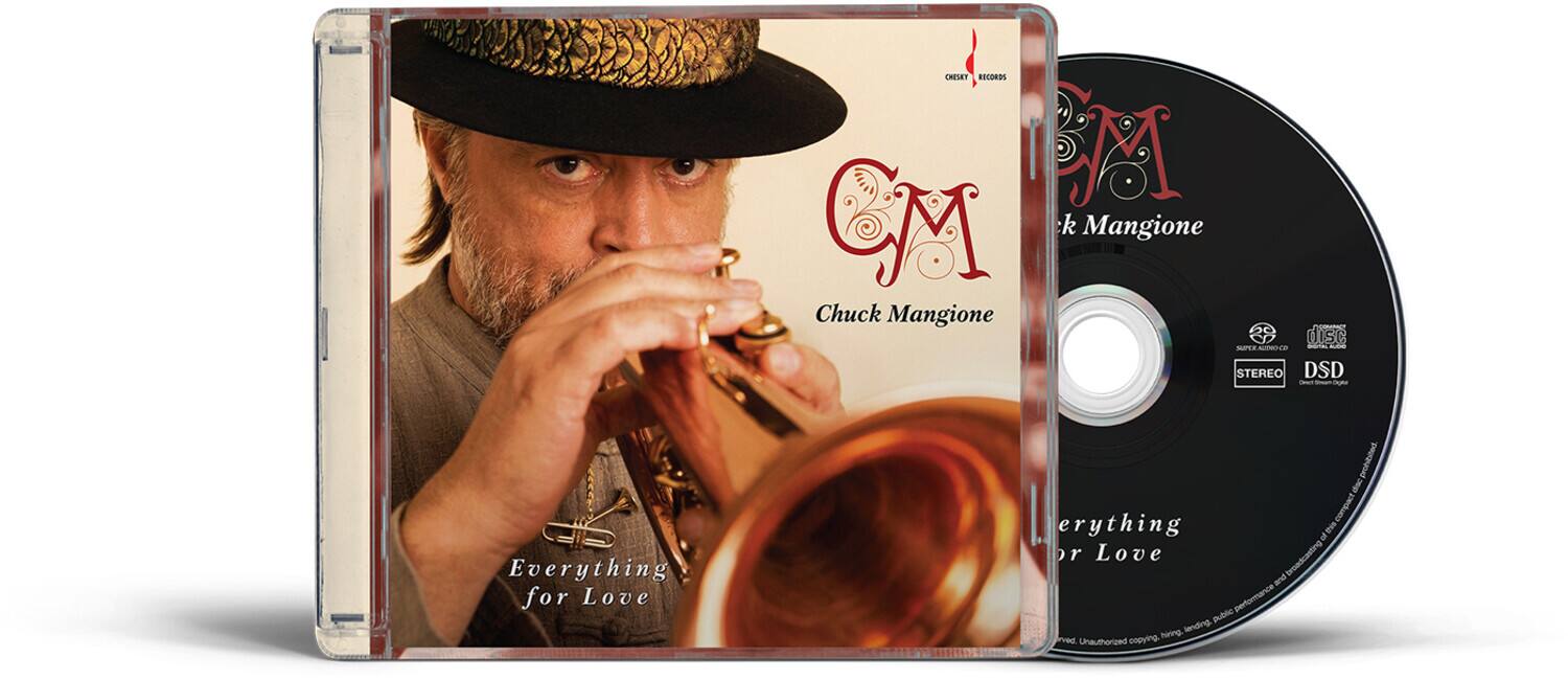 CHESET RECORDS  
CM k Mangione  
Chuck Mangione  
UISC STEREO DSD  
Everything for Love  
prohibited DN compact  
everything for Love  
broadcasting and performance public hiring.  
sending.  
Unauthorized copying.